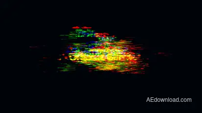 Glitch Title 4K Titles template preview