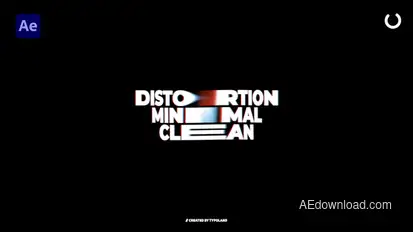 Glitch Titles Titles template preview