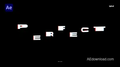 Glitch Titles Titles template preview