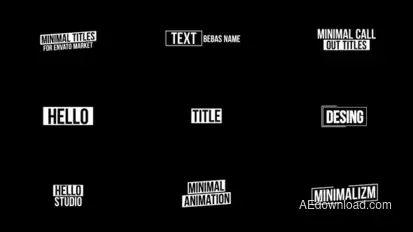 Glitch Titles | After Effects Titles template preview