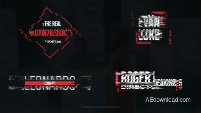 Glitch Titles I Titles template preview