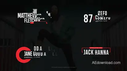 Glitch Titles II Titles template preview