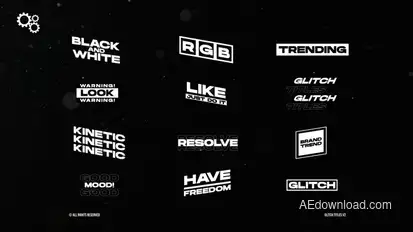 Glitch Titles V2 | After Effects Titles template preview
