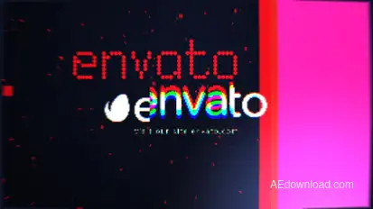 Glitch Transform Logo Logo Stings template preview