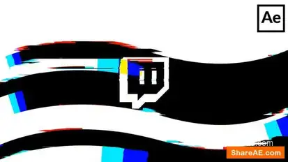 Glitch Logo Logo Stings template preview