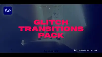 Glitch Transitions Elements template preview