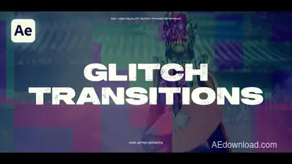 Glitch Transitions Elements template preview