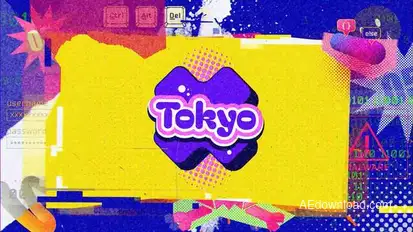 Glitch Urban Package Elements template preview