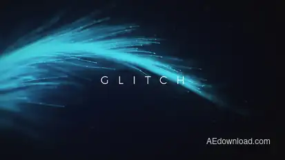 Glitch Words Logo Opener Openers template preview
