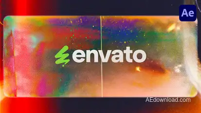 Glitchy Cinema Logo Logo Stings template preview