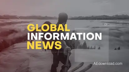 Global Information News broadcast-packages template preview