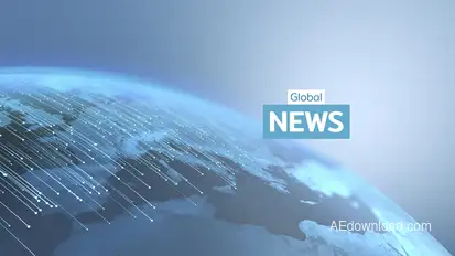 Global News Intro broadcast-packages template preview