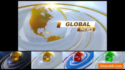 Global News Intro Pack Openers template preview