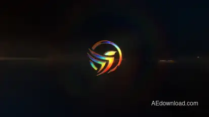 Glossy Glitch Reveal Logo Stings template preview