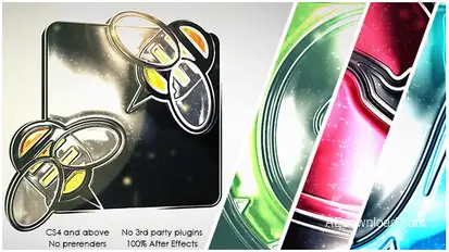 Glossy Glitter Logo Logo Stings template preview