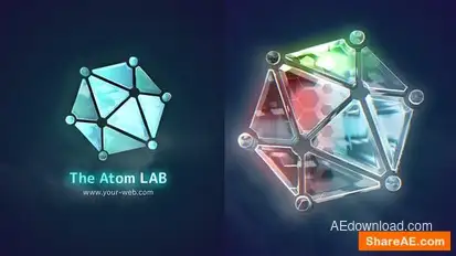 Glossy Logo - Glass 3D Logo Reveal Logo Stings template preview