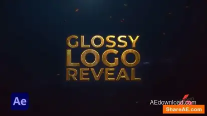 Glossy Logo Reveal Logo Stings template preview