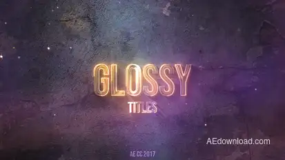 Glossy Neon Titles Titles template preview