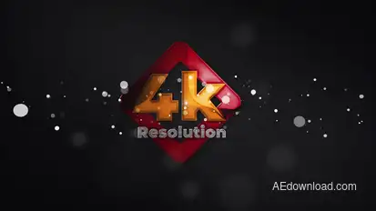 Glossy Particle Logo Reveal Logo Stings template preview