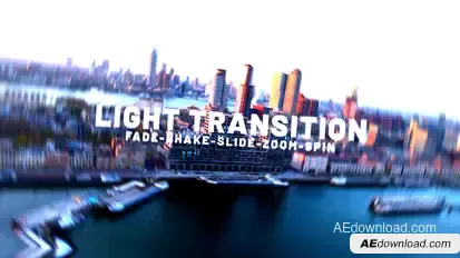 Glow Light Transition Elements template preview