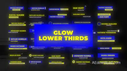 Lower Thirds Elements template preview
