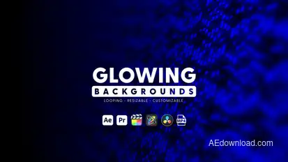 Glowing Backgrounds Elements template preview