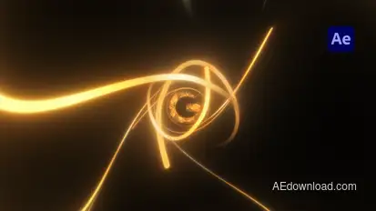 Glowing Lines Logo Logo Stings template preview