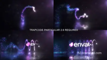 Glowing Particals Logo Reveal 33 Logo Stings template preview