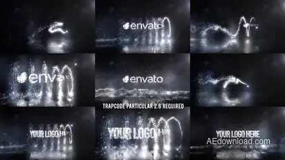 Glowing Particals Logo Reveal 37 : Silver Particals 02 broadcast-packages template preview