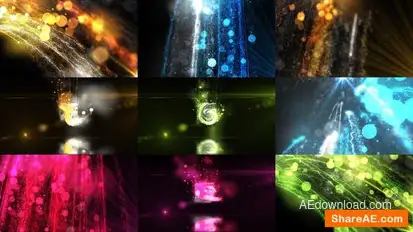 Glowing Particals Logo Reveal 39 Openers template preview