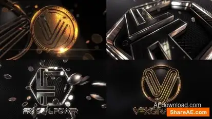 Gold & Silver Coin logo Openers template preview