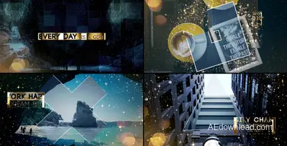 Gold & Silver Slideshow Video Displays template preview