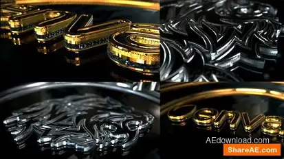 Gold And Silver Glossy Logo Logo Stings template preview