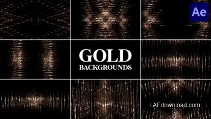 Gold Backgrounds for After Effects Elements template preview