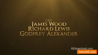 Videohive Gold Credits Titles template preview