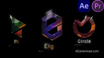 Gold Fade Logo Logo Stings template preview