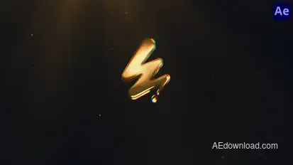 Gold Logo Animation Logo Stings template preview