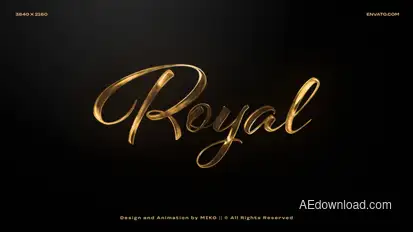Gold Logo Intro Logo Stings template preview