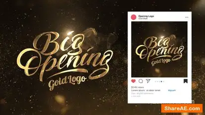 Gold Logo Opener Openers template preview