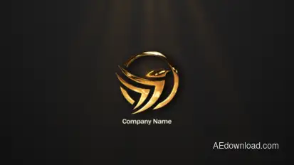 Gold Logo Reveal Logo Stings template preview