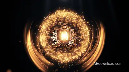 Gold Luxury Logo Intro Logo Stings template preview