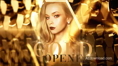 Gold Opener Video Displays template preview
