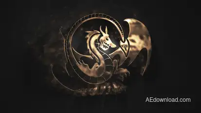 Gold Particles Logo Logo Stings template preview