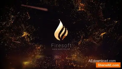 Gold Particles Logo Logo Stings template preview