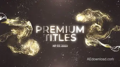 Gold Premium Titles Titles template preview
