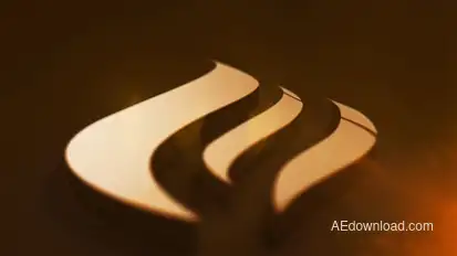 Gold Reflection Logo Logo Stings template preview