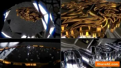 Gold Silver And Diamonds Logo Stings template preview