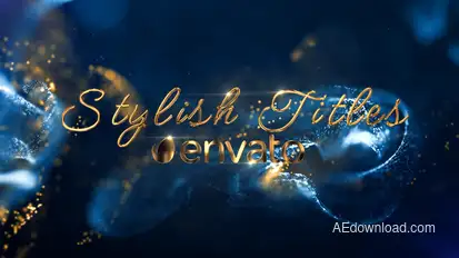 Gold Stylish Titles Titles template preview