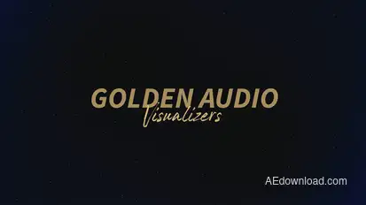 Golden Audio Visualizers Elements template preview