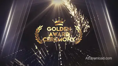 Golden Award Ceremony Video Displays template preview